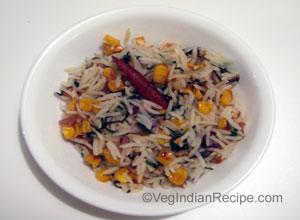 Spinach Corn Rice Recipe